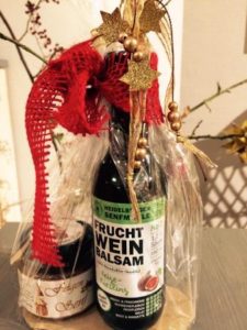 Weihnachtsgeschenk Fruchtweinbalsam und Feigensenf