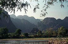 Landschaft in Vang Vieng