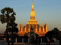 Pha That Luang in Vientane_Nationalsymbol von Laos