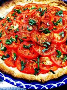 Tomate französisch: tarte aux tomates